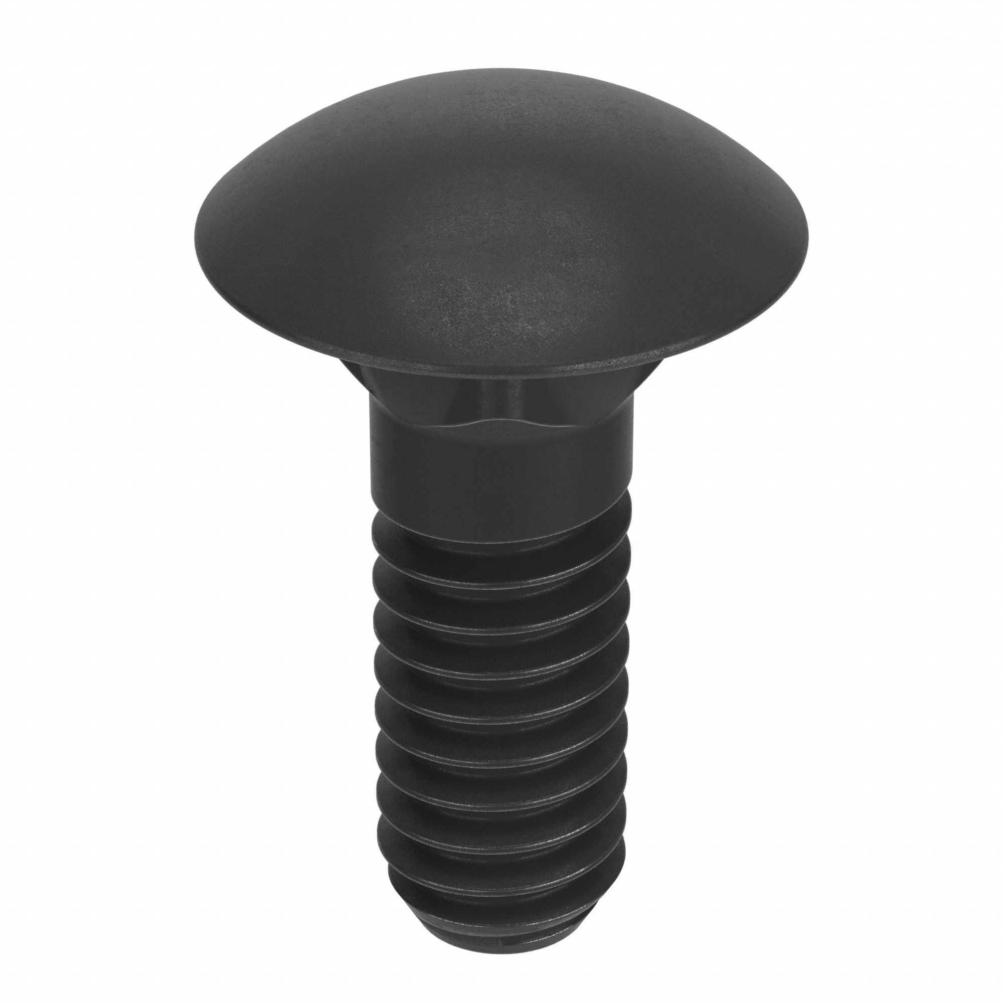 CARRIAGE BOLT, SQUARE, STEEL, GRADE 2, BLACK OXIDE, ¼
