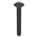 CARRIAGE BOLT, SQUARE, STEEL, UNC, GRADE 2, BLACK OXIDE, ¼
