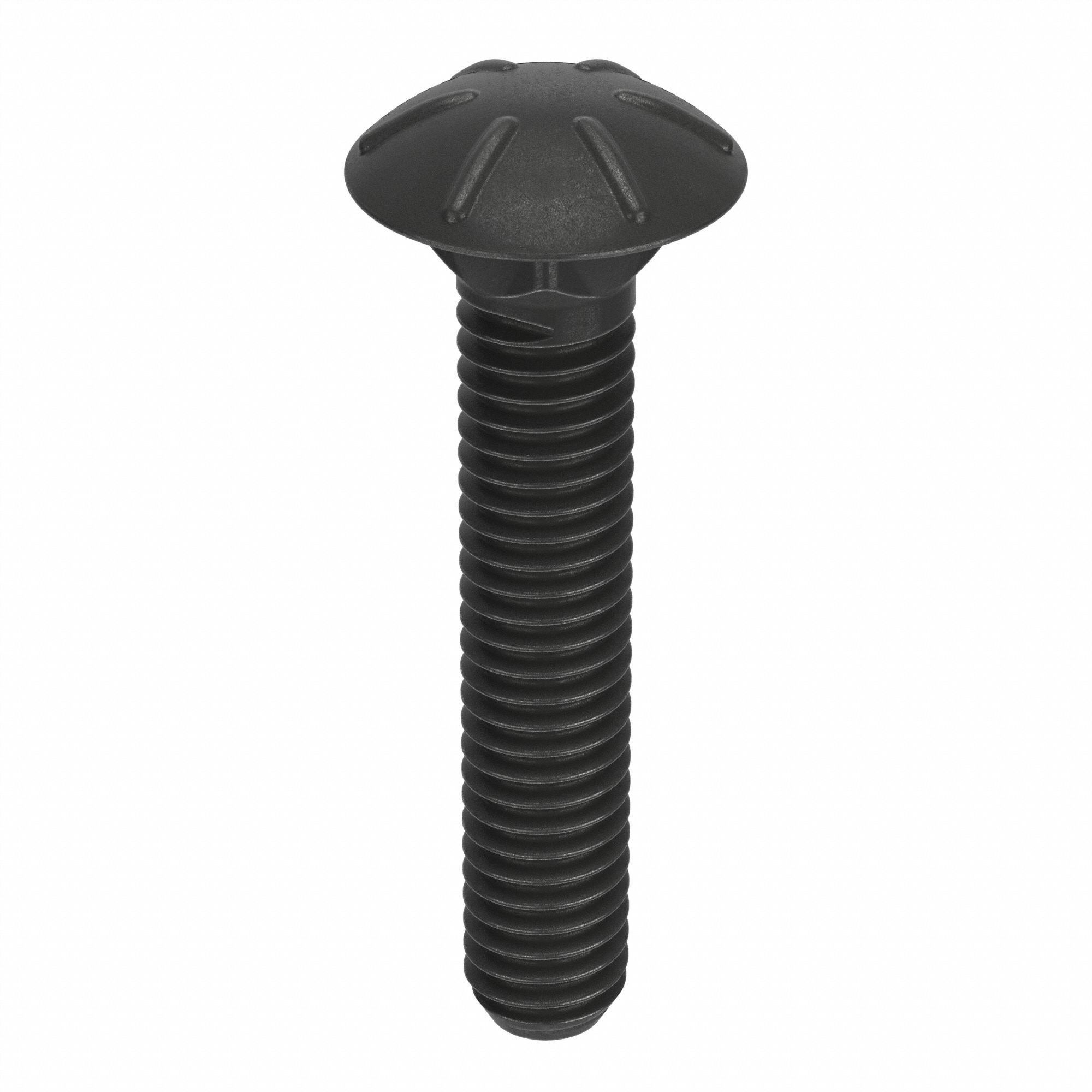 BOULON DE CARROSSERIE,CARRÉ,ACIER,GRADE 8,OXYDE NOIR,⅜"-16,2½PO LO,POUCE, 100PQ