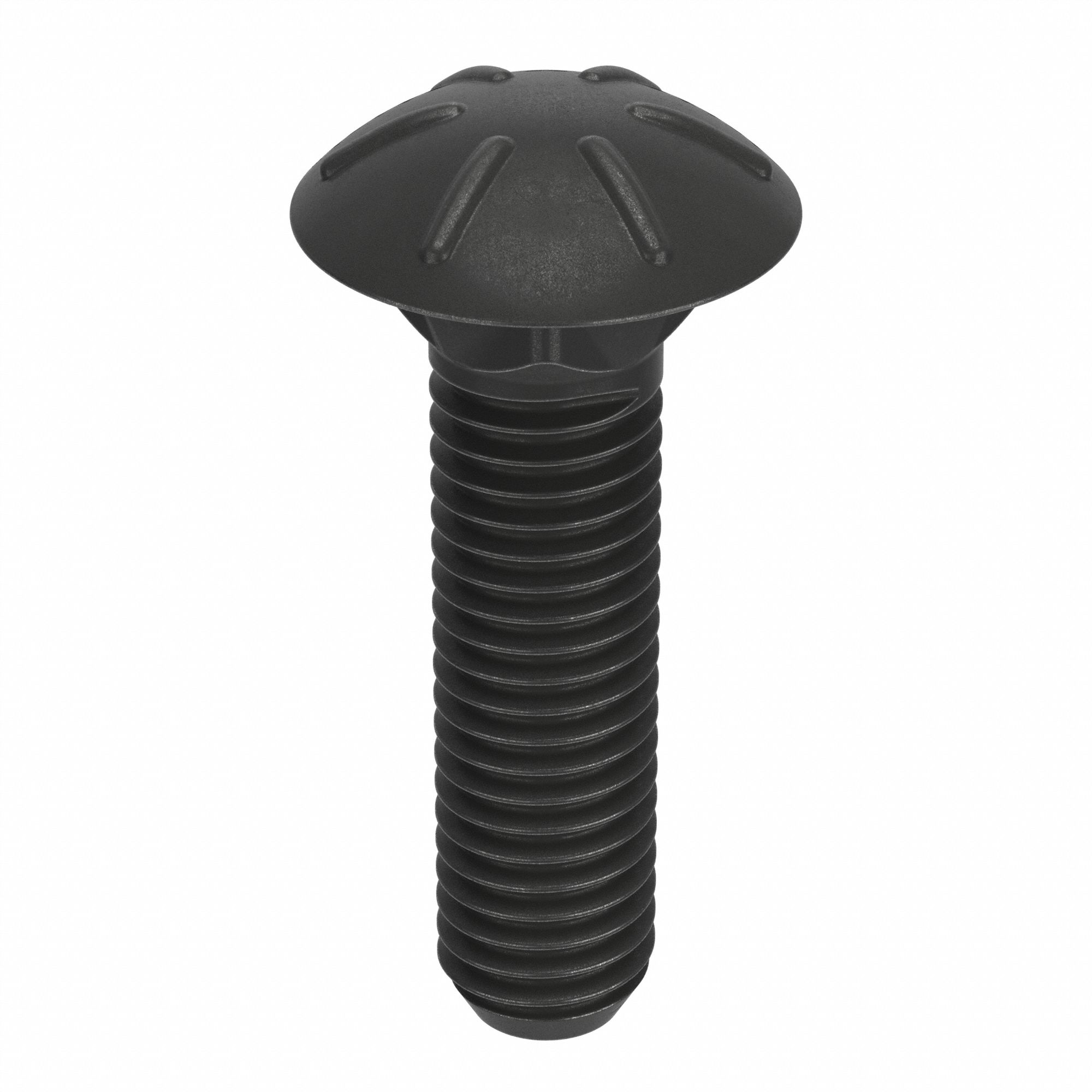 BOULON DE CARROSSERIE,CARRÉ,ACIER,GRADE 8,OXYDE NOIR,½