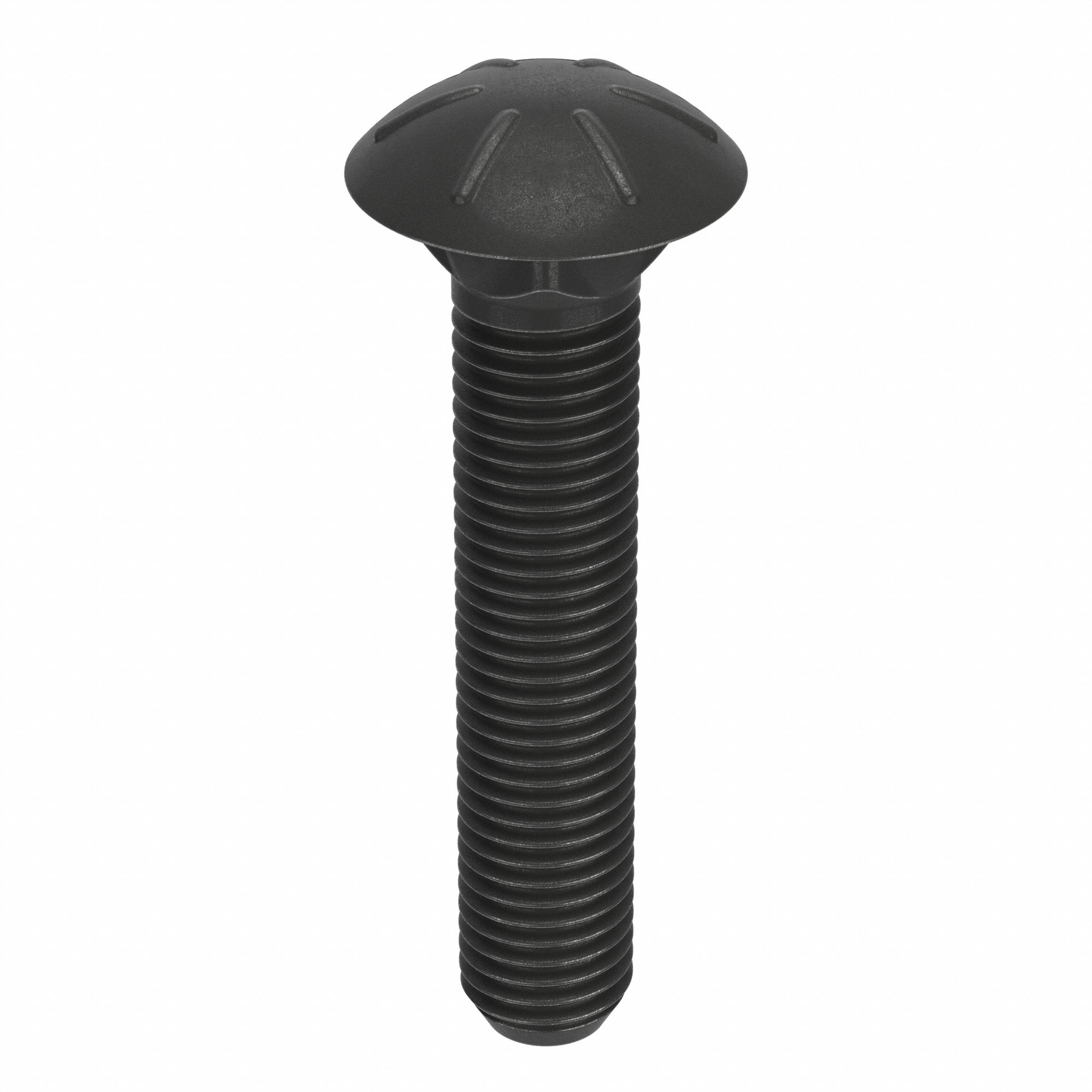 CARRIAGE BOLT, SQUARE, STEEL, GRADE 8, BLACK OXIDE, ⅝"-11 THREAD, 3½ IN L, INCH, 10 PK