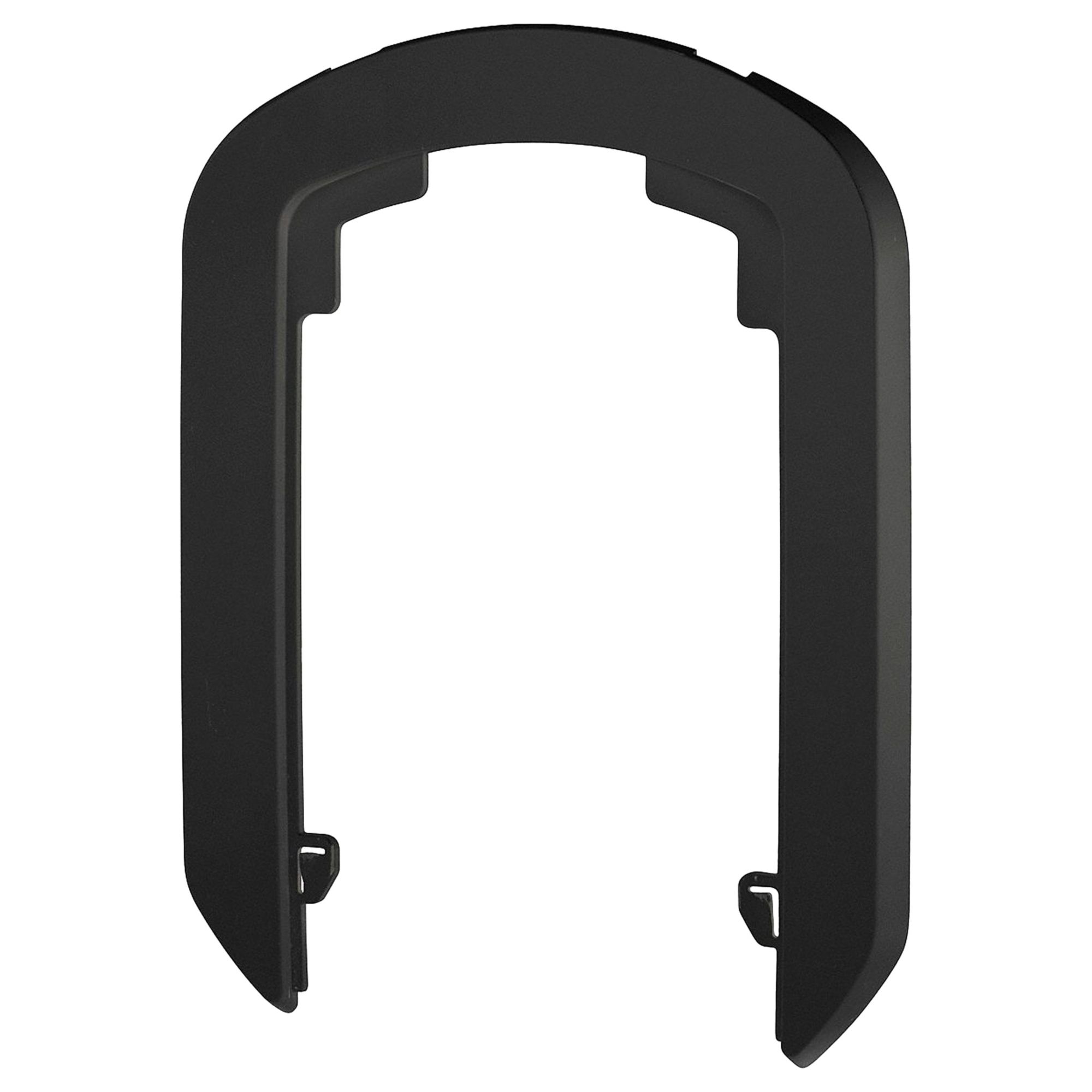 WALL PLATE,½ IN OVERALL H, 8⅜ IN OVERALL W, BLACK, 12 PK