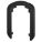 WALL PLATE,½ IN OVERALL H, 8⅜ IN OVERALL W, BLACK, 12 PK