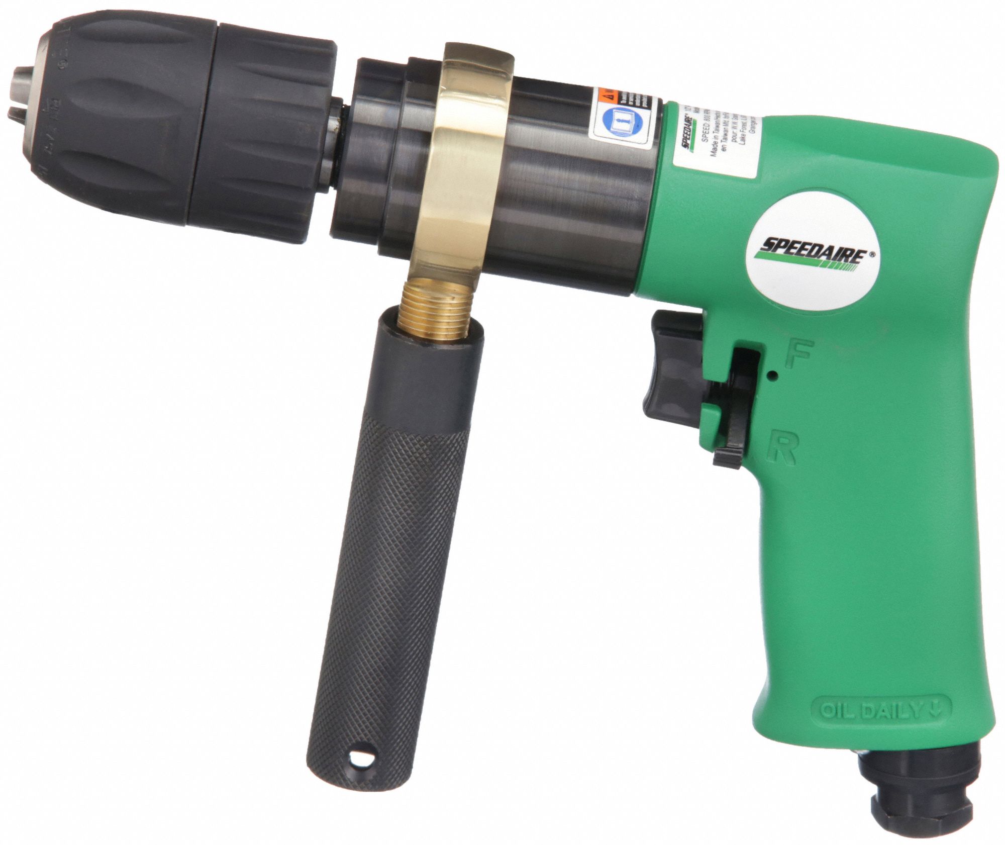 SPEEDAIRE AirPowered, Drill, General Duty, 0 ftlb to 9.1 ftlb Torque
