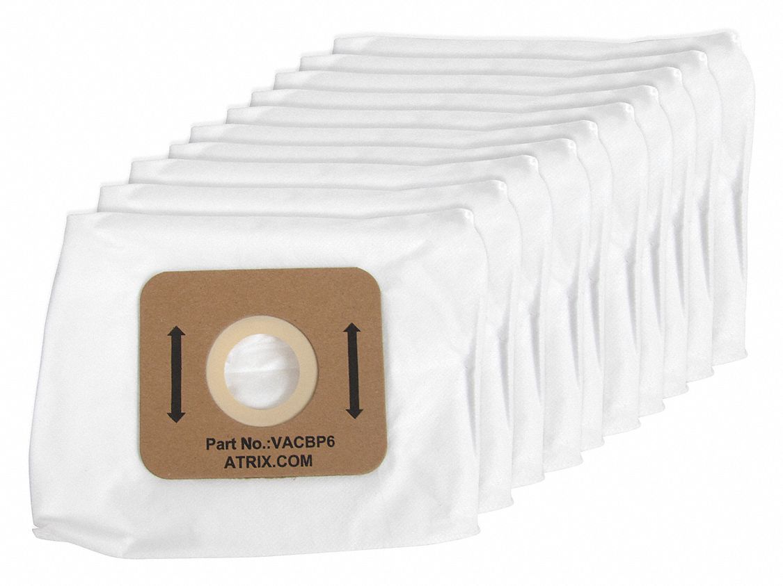 ATRIX Vacuum Bag, Cloth, 3Ply, HEPA Bag Filtration Type, For Vacuum