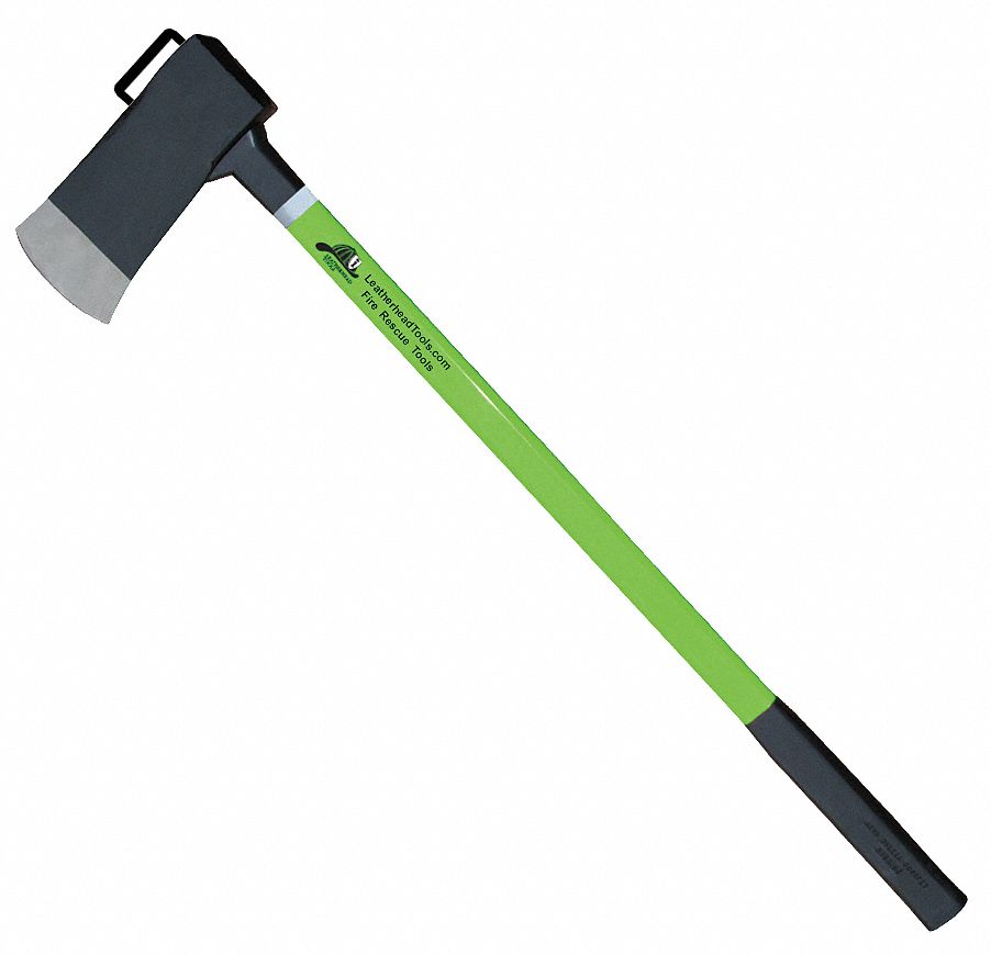 Leatherhead Tools Axe Flat Head 36 In 8 Lb Hi Vis Lime 21ae30 Fal 8 Hm Grainger