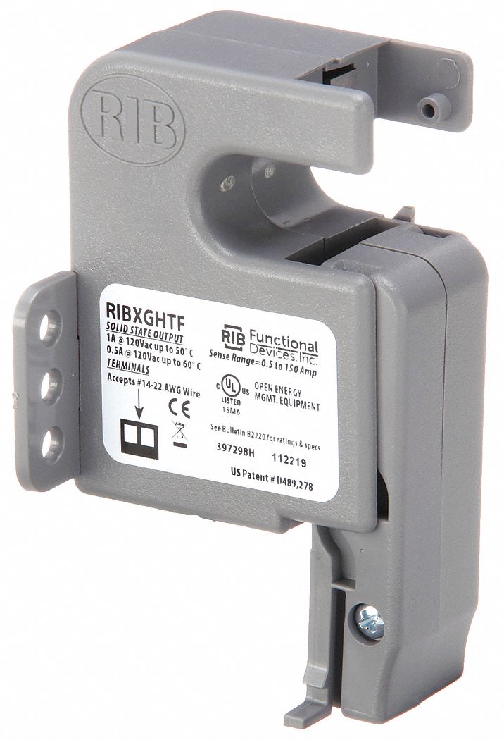 RIB, Surface Mounted, 1 A Current Rating, Current Sensor Relay 21AJ48