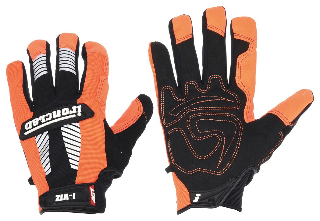 GANTS DE MÉCANICIEN,G(9),PLEIN DOIGT,CUIR SYNTHÉTIQUE, TPR, EN