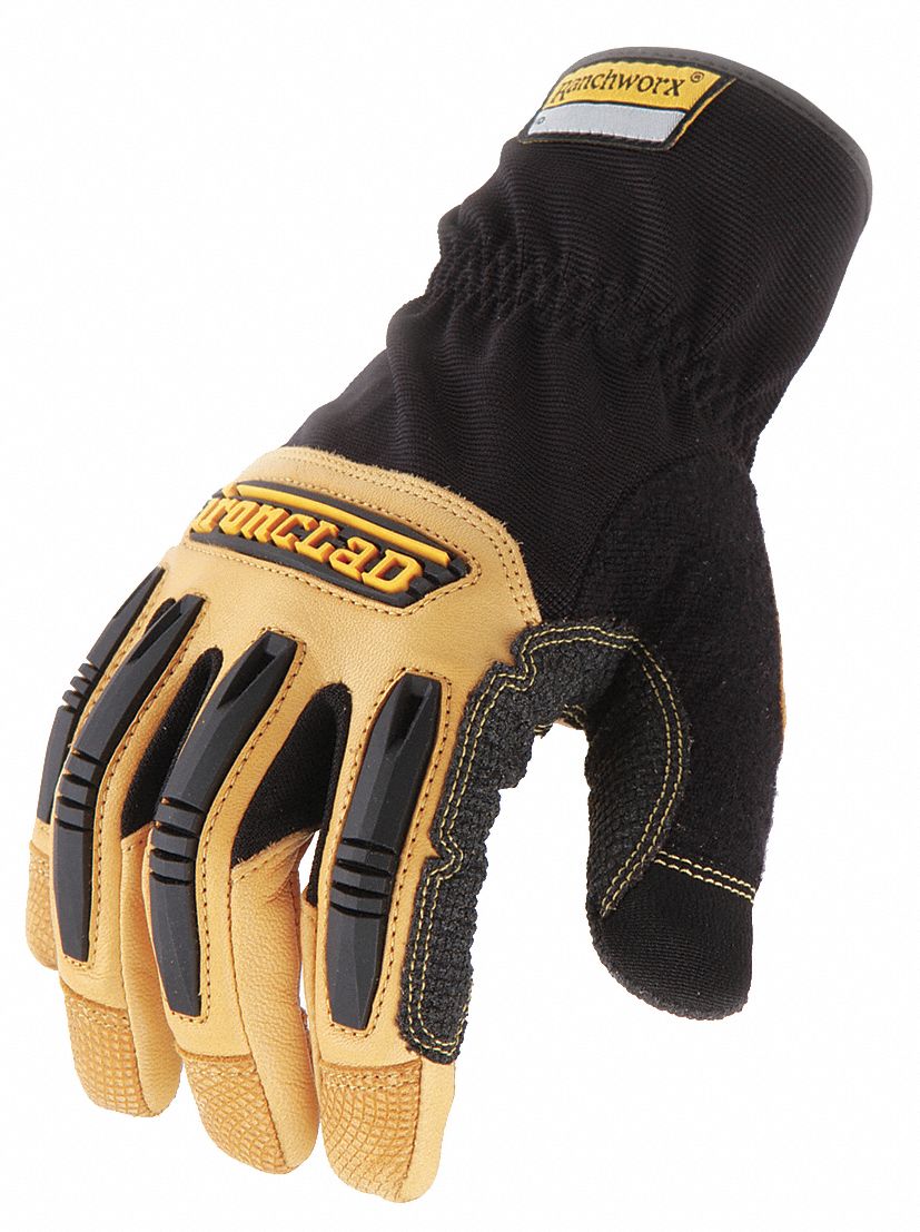 Ironclad MACH 5 - Guantes de trabajo para hombre, color negro y gris,  paquete grande de 1 de EE. UU