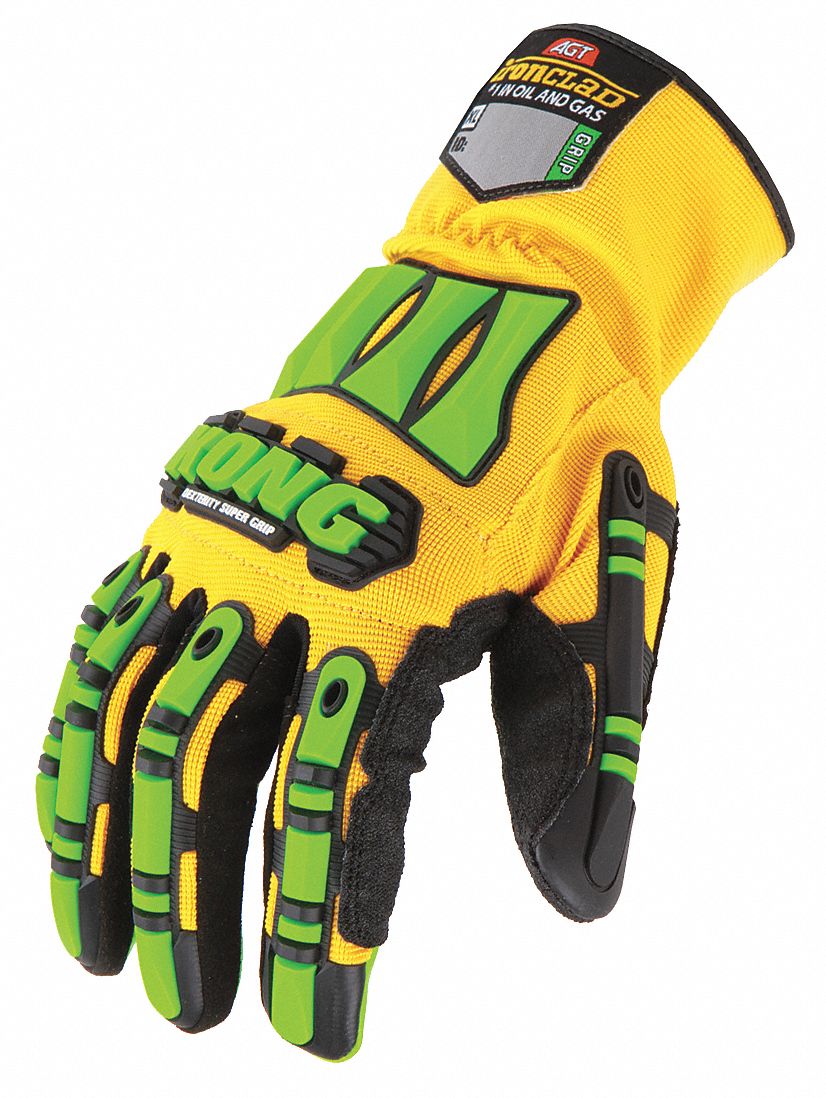 IRONCLAD Mechanics Gloves XL ( 10 ), Riggers Glove, Full Finger, ANSI