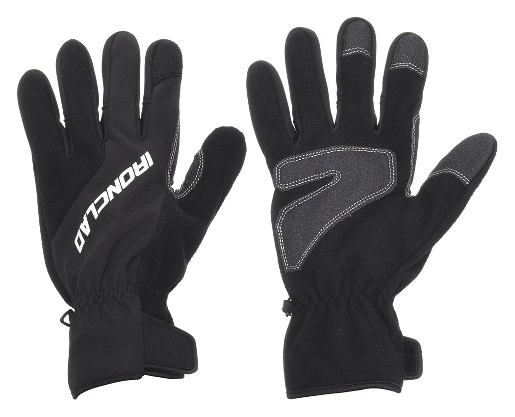 GANTS PROTECTION C/ FROID, MANCHETTE SÉCURITÉ, TAILLE TTG/11/5 33/64PO, NOIR, MOLLETON/NYLON/PVC