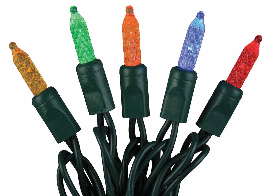 23 11/16 ft String Lg, 70 LEDs, LED Holiday String Lights 21AP7421AP74 Grainger