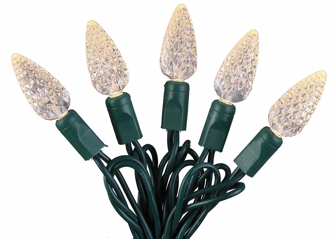 LUMAPRO LED Holiday String Lights 23 11/16 ft String Lg, 70 LEDs, Warm