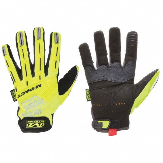 MECHANIX WEAR Mechanics Gloves: M ( 9 ), Mechanics Glove, Full Finger,  Synthetic Leather, TPR, 1 PR