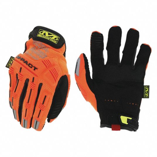 MECHANIX WEAR Mechanics Gloves: M ( 9 ), Mechanics Glove, Full Finger,  Synthetic Leather, TPR, 1 PR