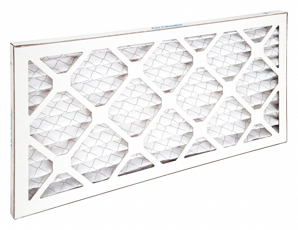 AIR HANDLER, 10x20x1, MERV 7, Pleated Air Filter 5W8905W890 Grainger