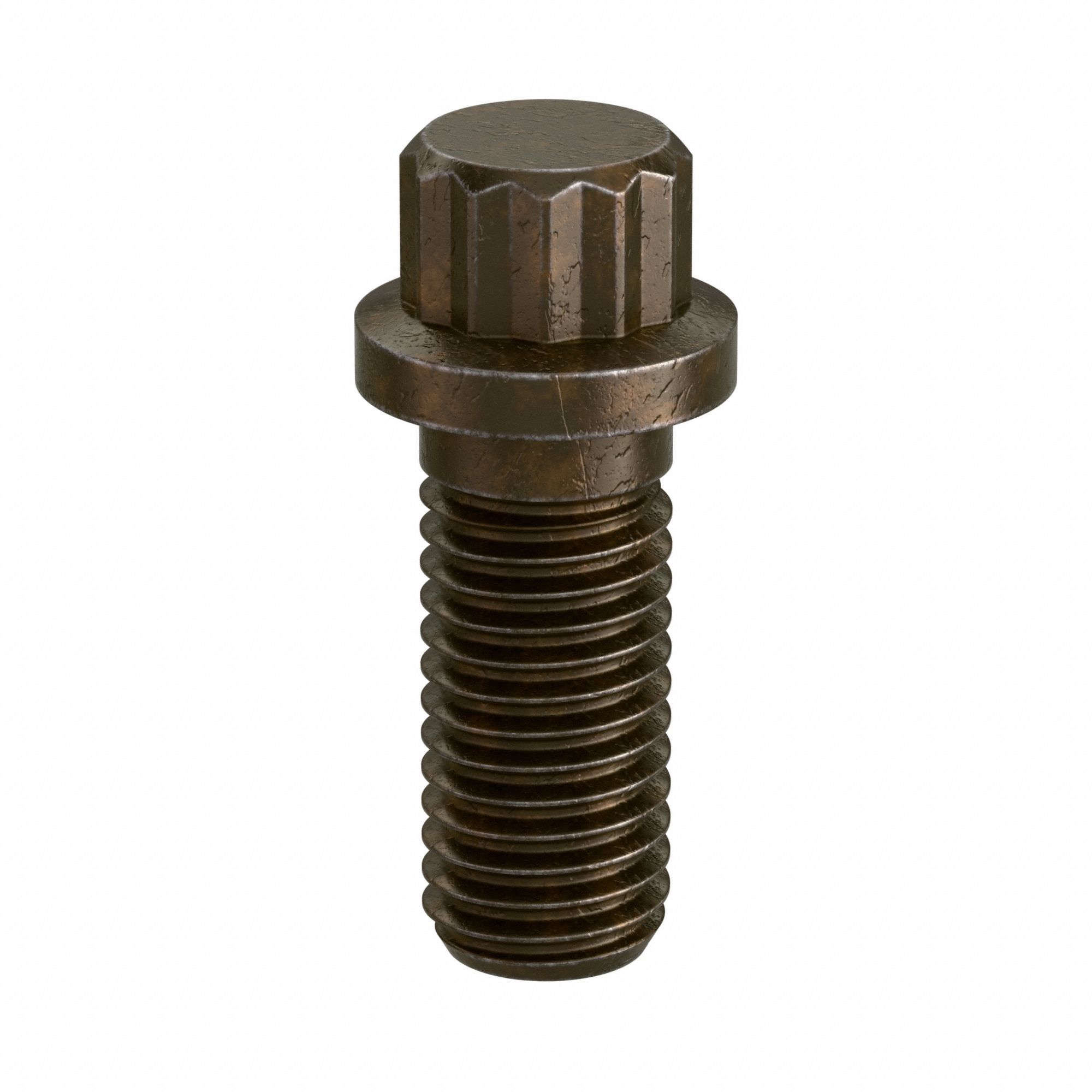 Flange Bolts: Std, Alloy Steel, Plain, 5/8"-11, 1 1/2 in lg, Partially Threaded, Inch, 5 PK