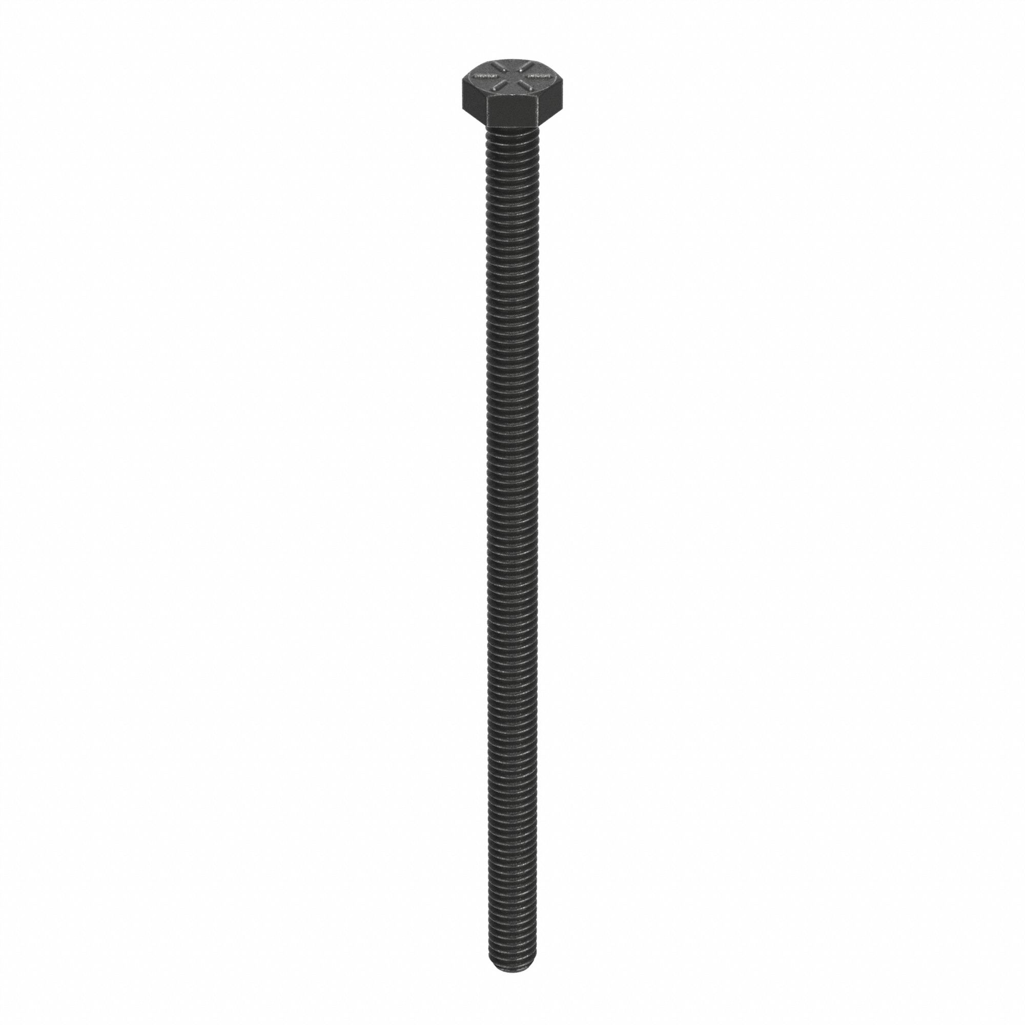 Hex Head Cap Screw: Steel, Grade 8, Black Oxide, 5/16"-18, Coarse, 6 in lg, Made in USA*, 10 PK