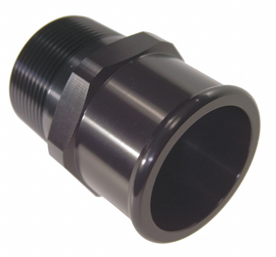 Hose Adapter: Universal, 2 in Hose Inside Dia. (In.), 1-1/2 in NPT Connection Size (In.)