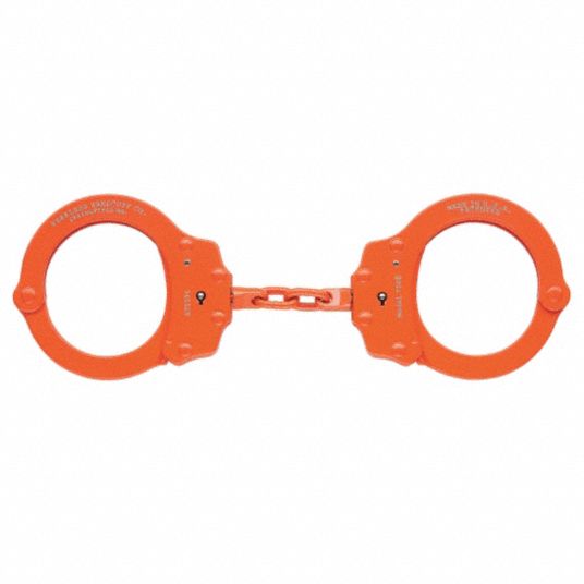 monster with orange handcuffs