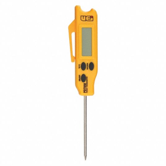 Digital Pocket Thermometer: Side Reading Pen Style Pocket Thermometer, Pen  Body, 3.25 in Stem Lg, CE