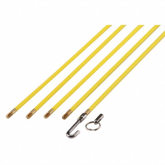 Westward 21CJ18 Wire Fish Stick Set, 24 ft, 7 PC