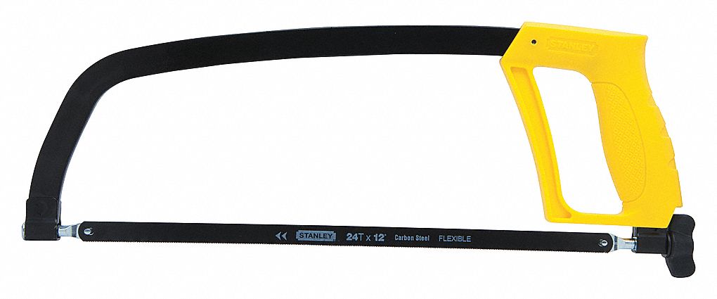 HACKSAW, 12 IN BLADE L, STEEL, 17 3/4 IN OVERALL L, 24, MULTI-COMPONENT