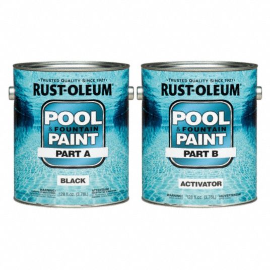 RUSTOLEUM Epoxy Paint, Black, 2 gal. 21CJ86270182 Grainger