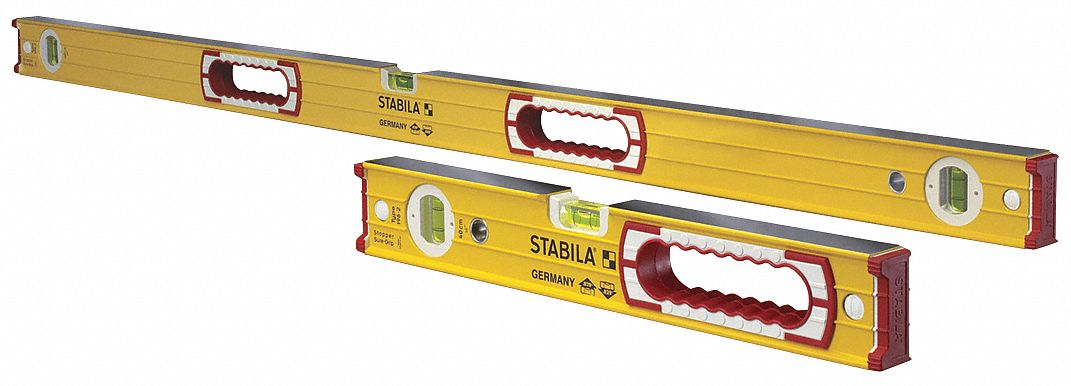 BOX BEAM LEVEL SET,16 AND 48 IN L,2 PC