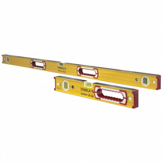STABILA Aluminum Box Level Set, 16 in, 48 in Length, Top