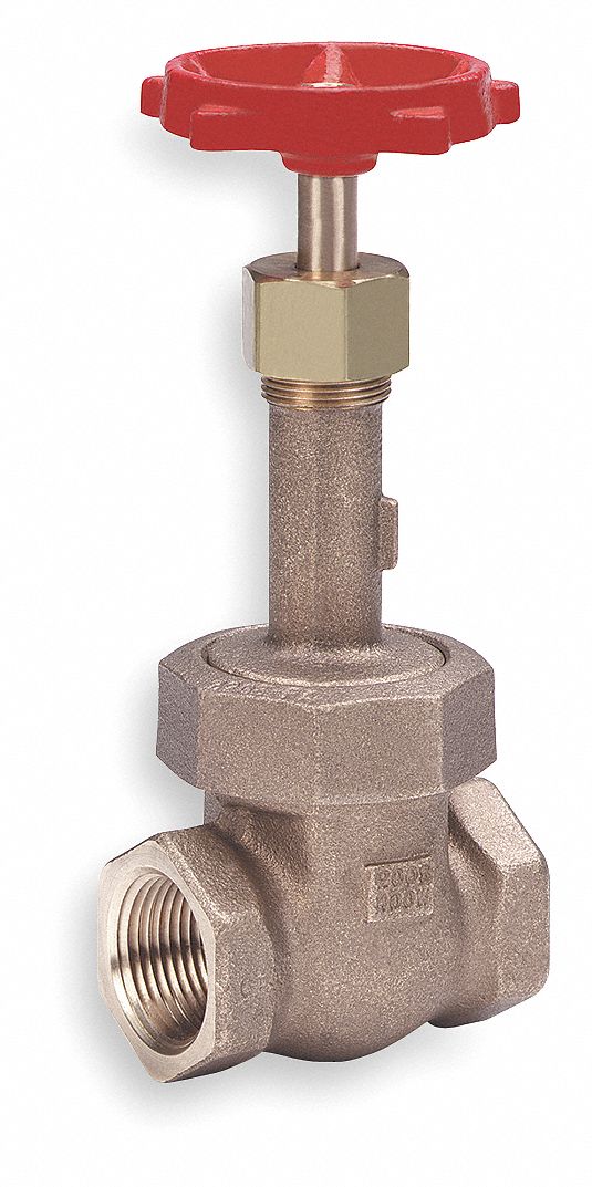 GATE VALVE: ¼ IN, BRONZE, RISING, FNPT X FNPT, 400 PSI MAX. PRESSURE (CWP), WHEEL