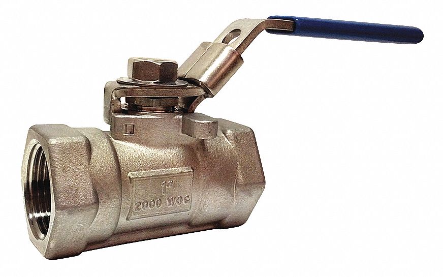 BALL VALVE, NPT, RP, FS 2000 WOG, STAINLESS STEEL
