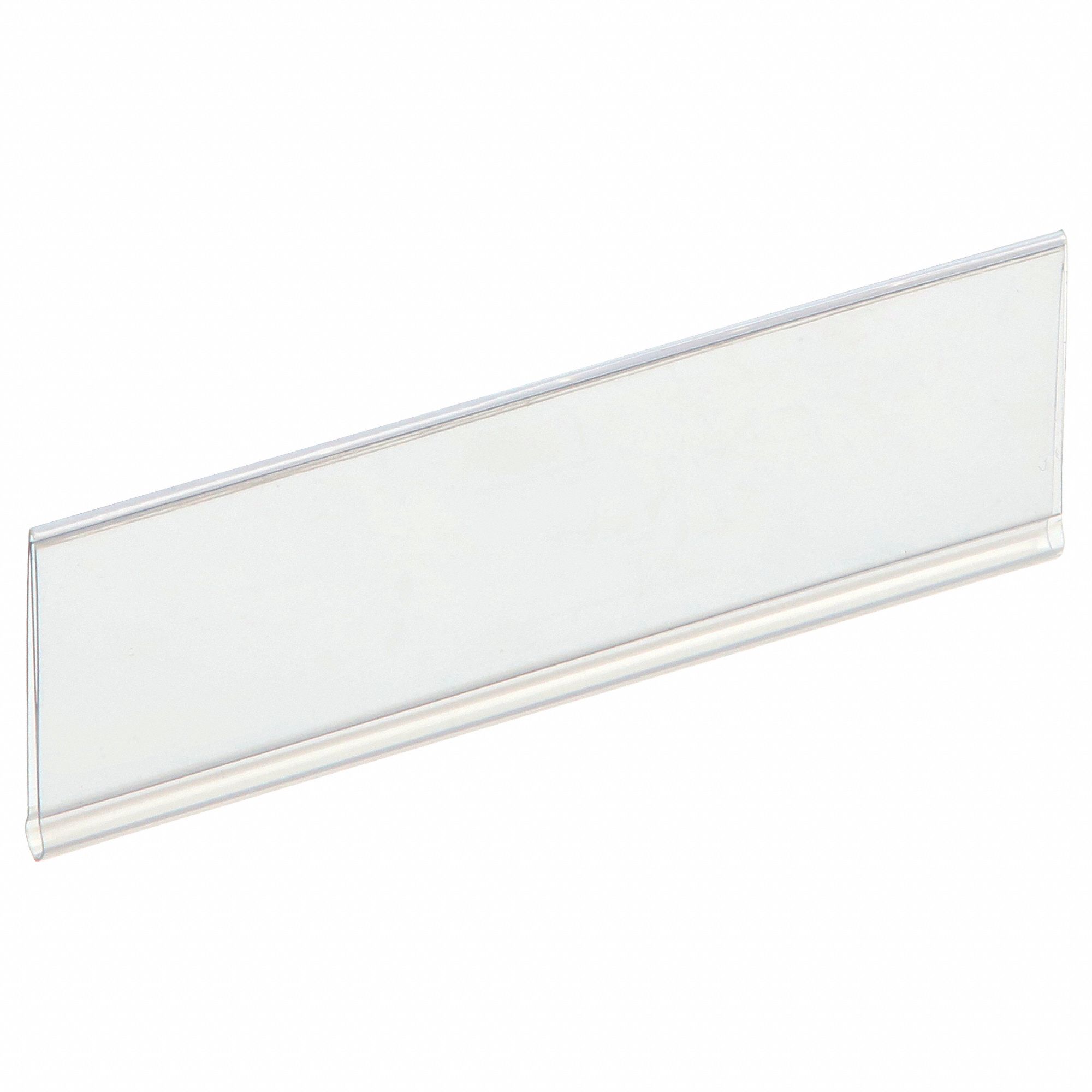 LABEL HOLDER, 3 IN X 1 IN, CLEAR, POCKET, 25 LABEL HOLDERS, HANGING, PLASTIC, 25 PK