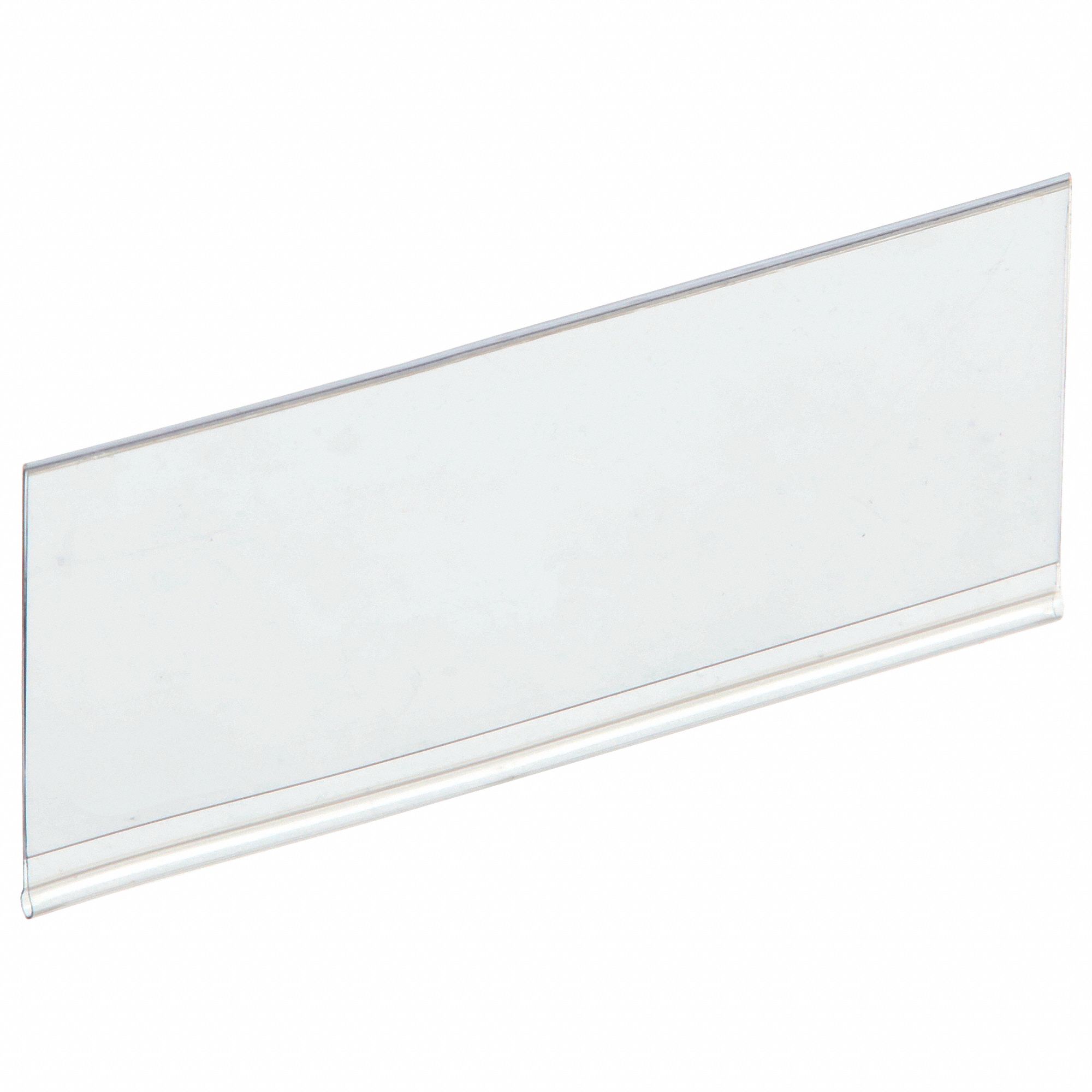 LABEL HOLDER, 4 IN X 1¾ IN, CLEAR, POCKET, 25 LABEL HOLDERS, HANGING, PLASTIC, 25 PK