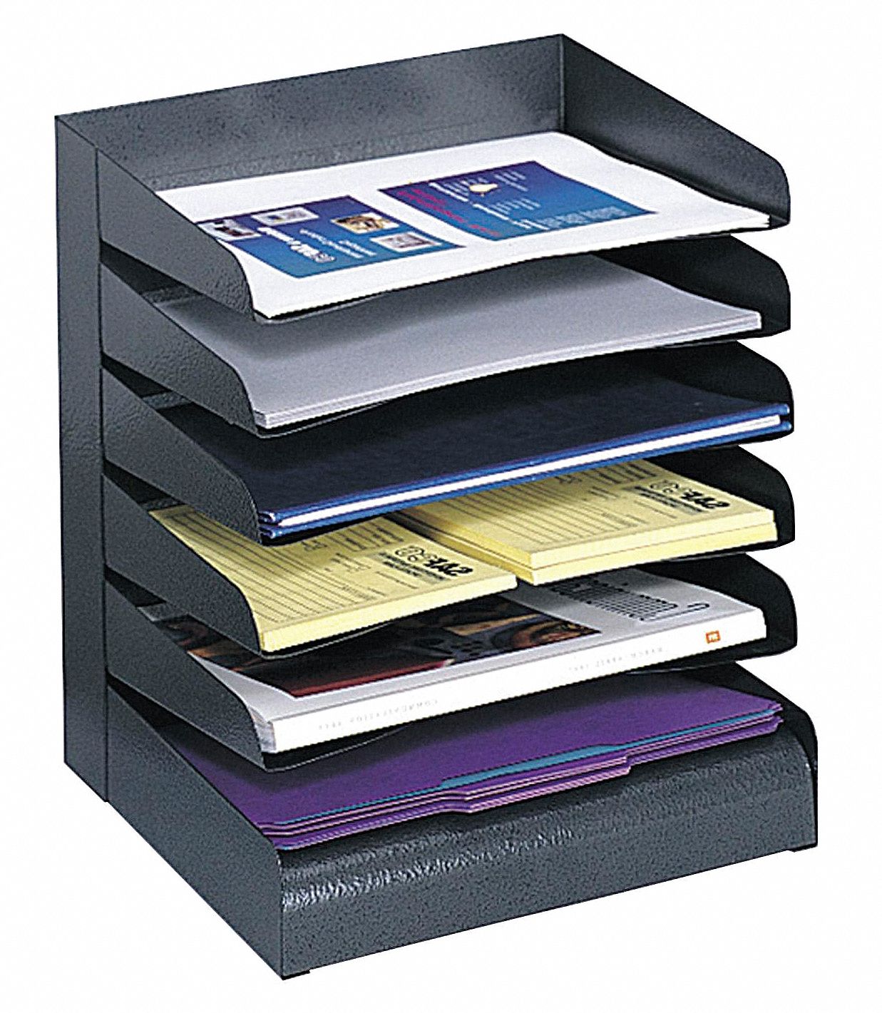 SAFCO Letter Tray/File Holder, 6, Comp 619U213128BL Grainger