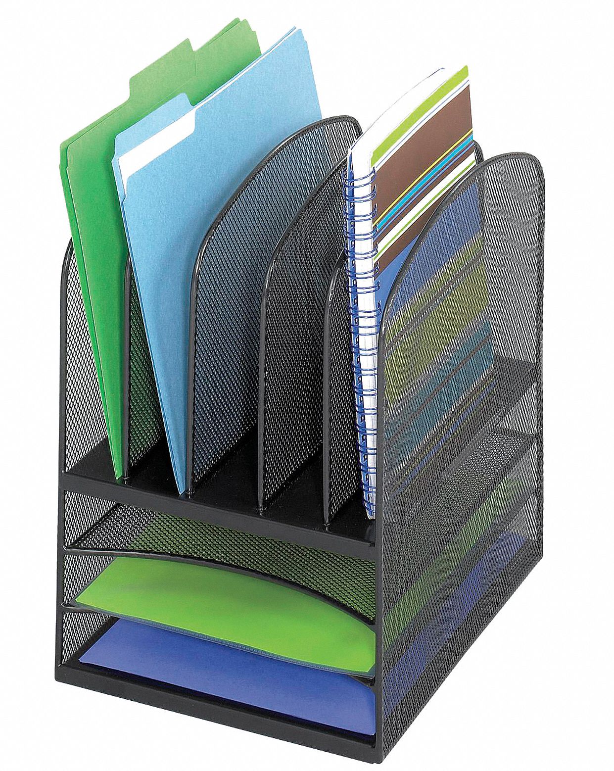SAFCO Letter Tray/File Holder (5) Vertical/(3) Horizontal Compartments