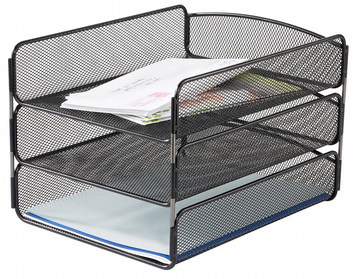 SAFCO Letter Tray/File Holder, 3, Comp 21D1803271BL Grainger