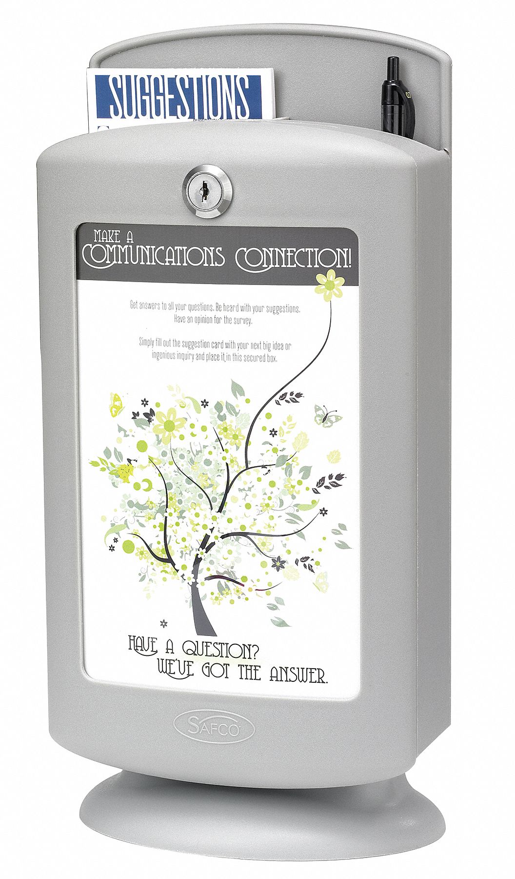 SAFCO, Plastic, Customizable Suggestion Box 619T734233GR Grainger