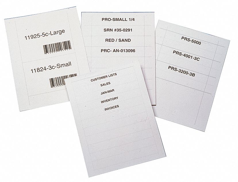 INSERT ETIQUETTES 8-1 /2X11 BLANC