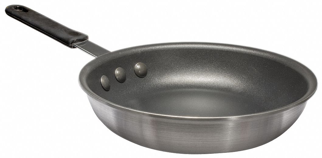 FRYING PAN W/COATING,12-1/2 IN.,ALUMINUM