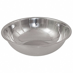 MIXING BOWL,STAINLESS STEEL,5 QT.