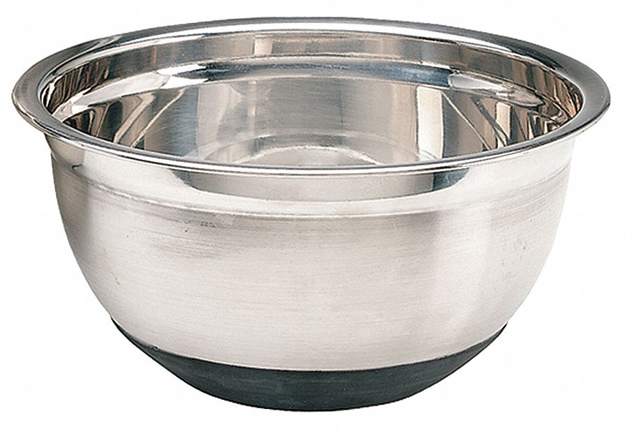 MIXING BOWL,STAINLESS STEEL,5 QT.