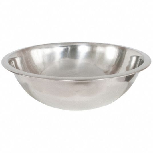 Mixing Bowl, 8 Qt, Stainless Steel, Libertyware MB-08