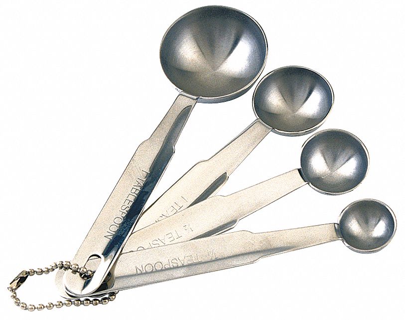 4pcs Measuring Spoons Set Includes 1/4 Tsp 1/2 Tsp 1 Tsp 1 Tbsp