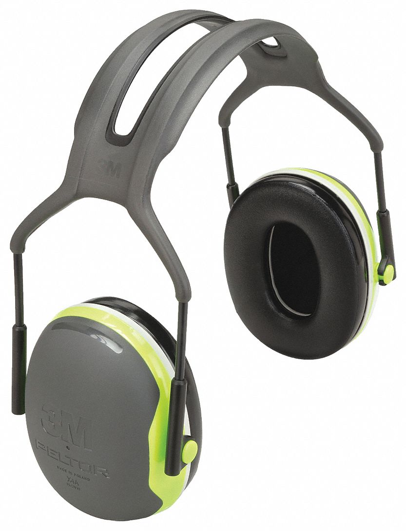 EARMUFFS, OVER-THE-HEAD, RIGID/ELECTRICALLY INSULATED, FOAM/PUR/PVC/ABS, 27DB, CSA