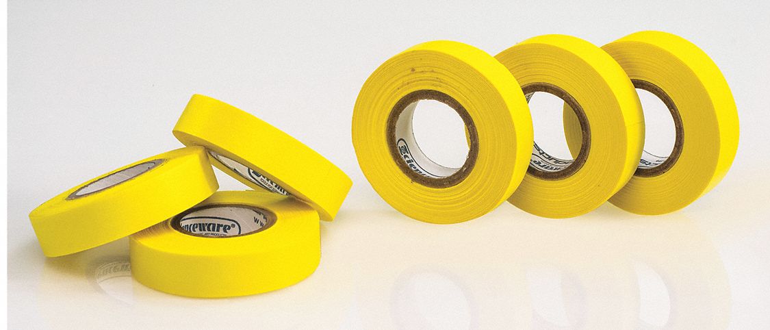 Masking Tape 1/2 W 15 yd L Yellow PK6