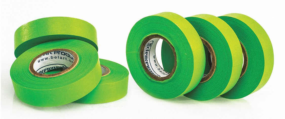 Masking Tape 1/2 W 15 yd L Green PK6