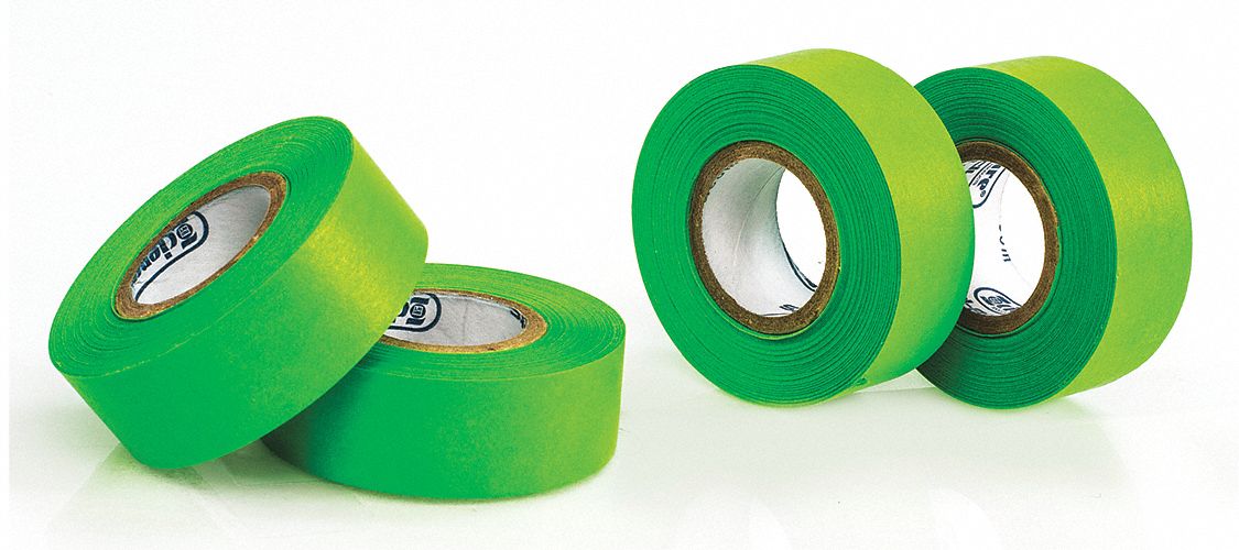 Masking Tape 3/4 W 15 yd L Green PK4