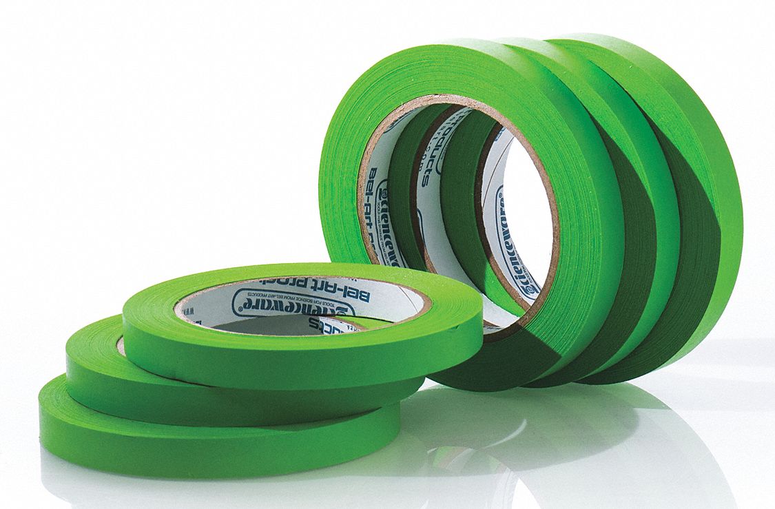 Masking Tape 1/2 W 40 yd L Green PK6