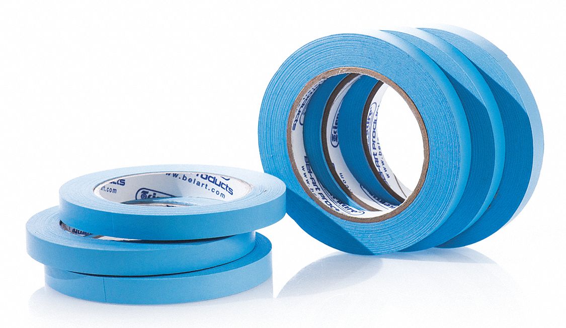 Masking Tape 1/2 W 40 yd L Blue PK6